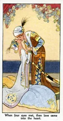 „Když se setkaly čtyři oči, vstoupila do srdce láska“, 1931 (viz také 498203)